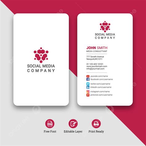 social media card template